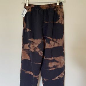 bleach wash sweatpants